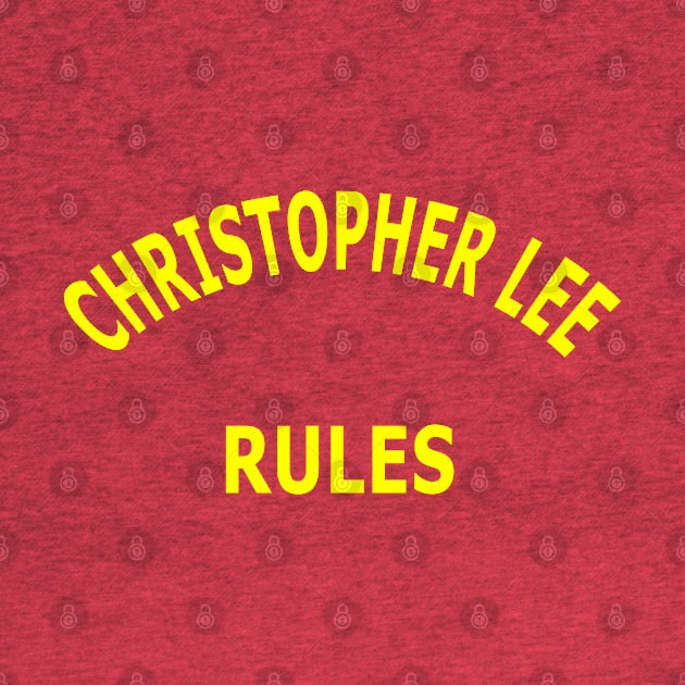 Christopher Lee Rules by Lyvershop